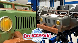 Dreamworld - NEW Jungle Rush Roller Coaster Trains Revealed \u0026 More!