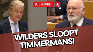 Geweldig: Wilders SLOOPT Timmermans & laat de zaal LACHEN!