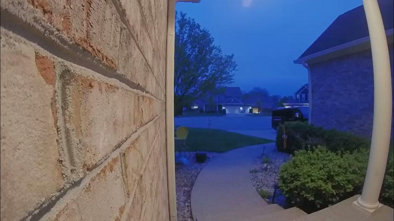 RAW Ring doorbells show footage of possible meteor in Indiana YouTube