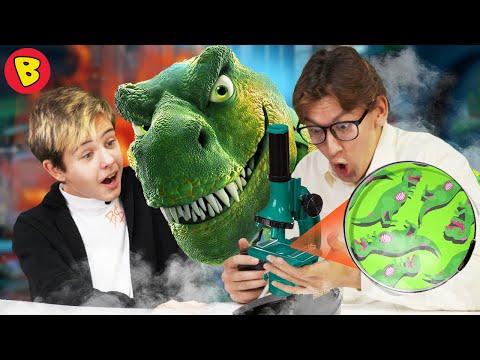 ДИНОЗАВР ПОД МИКРОСКОПОМ. ИЗ ЧЕГО СДЕЛАНЫ ДИНОЗАВРЫ И МАМОНТЫ. Bondibon