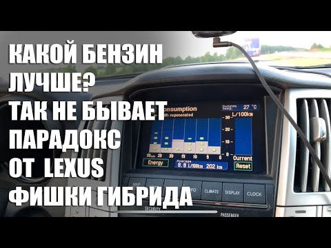 Какой расход бензина на трассе у Lexus RX 400h Какой бензин лучше 92 или 95 Сколько стоит километр