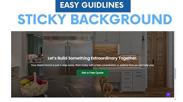 How to Keep Background Image Fixed While Scrolling in Elementor | Step-by-Step Guide