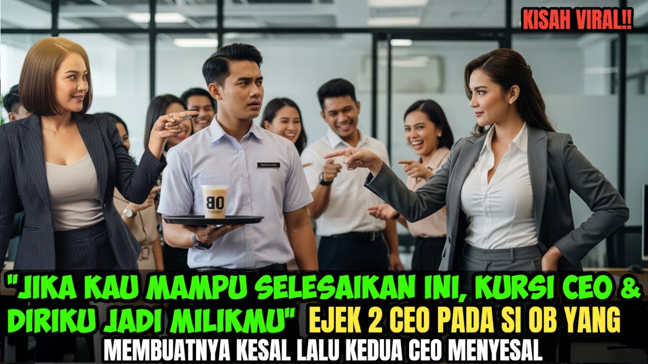 OB Tampan Diremehkan Dua CEO Cantik Sombong Tak Tau Padahal OB itu Adalah...