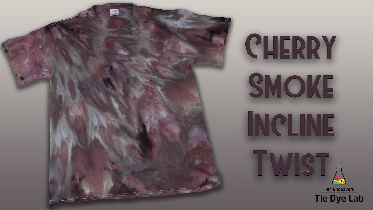 Узоры в технике тай-дай: Cherry Smoke Incline Twist (один из новых интересных цветов Dharma)