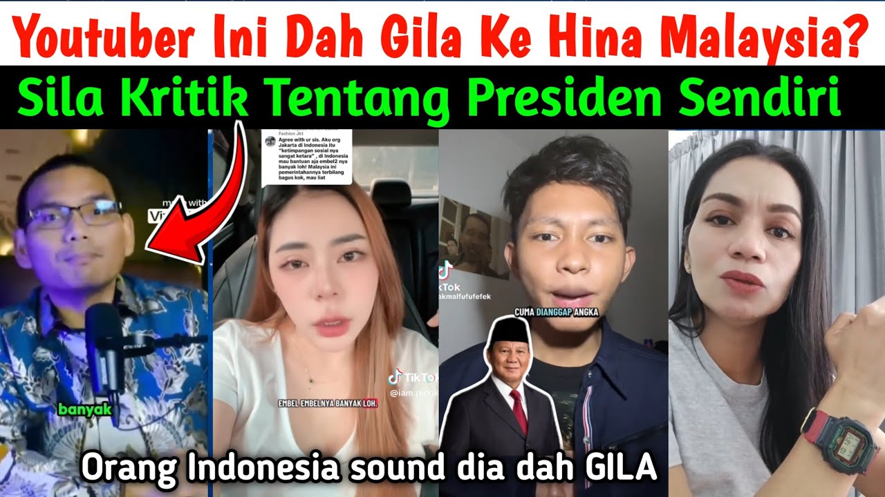 YOUTUBER INDONESIA KENA SOUND SEBAB KATA MALAYSIA MACAM NI⁉️ NETIZEN KONOHA IKUT TERMAKAN HOAX