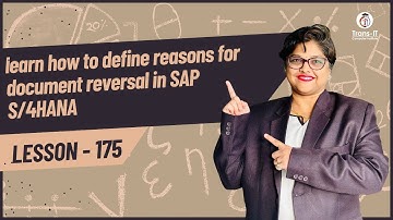 #lecture 175: learn how to define reasons for document reversal in SAP S/4HANA | #sapficotutorial |