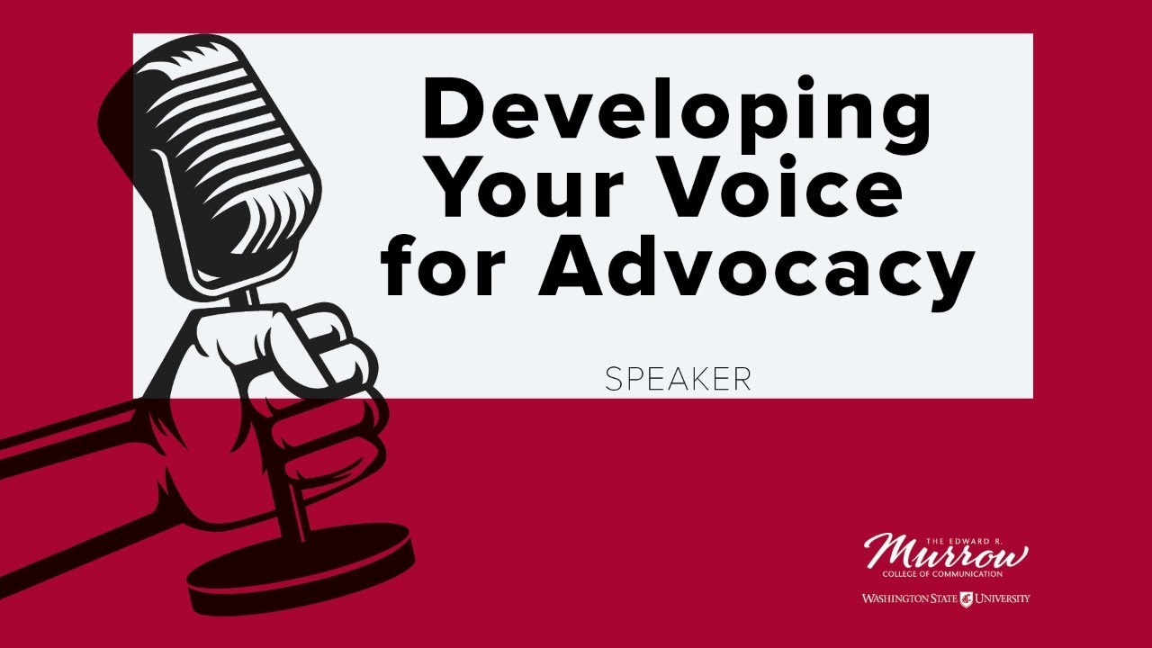 🔴 Speaker: Developing Your Voice for Advocacy