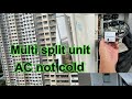 How to diagnose Daikin Multi Split AC using Bluetooth Checker | not cold | no error