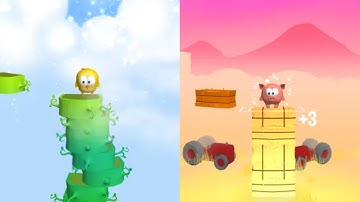 Stack Jump || IOS /Android Game Review 2022 || Gameplay, Walkthrough ||