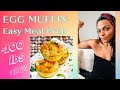 EGG MUFFIN | Super Easy Breakfast MealPrep Recipe| Healthy Clean Eating| Weight Loss| Keto/Low Carb