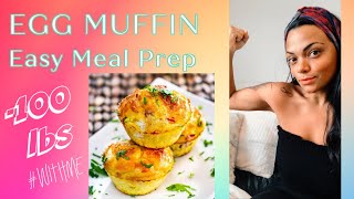 EGG MUFFIN | Super Easy Breakfast MealPrep Recipe| Healthy Clean Eating| Weight Loss| Keto/Low Carb