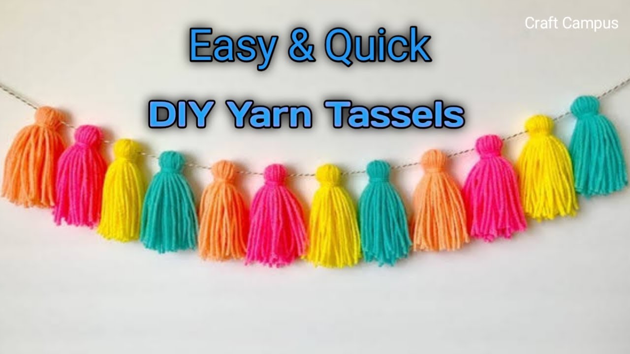 How to Make Yarn Tassels • RaffamusaDesigns