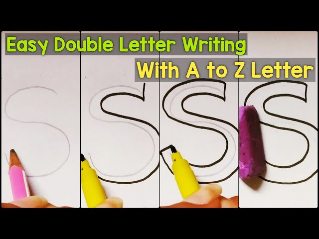 Double Alphabet Letters Design