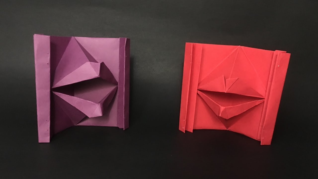 paper art and craft || paper lips