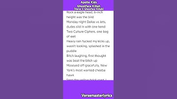 Thumbnail of Apollo Kids Ghostface Killah [Verse 2: Ghostface Killah] #hiphop #rap #verse #lyrics #nelly