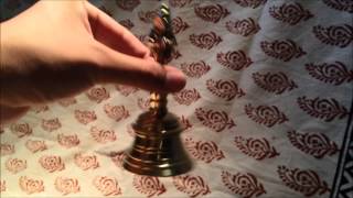 【ID HNDBL 75】ブラス製ハヌマーンのハンドベル【約12,2cm】