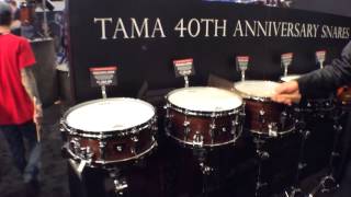 2014 Winter NAMM TAMA 40th Anniversary Snare Drums
