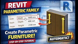 Revit Parametric Family Tutorial | Create Parametric Furniture Step-by-Step (Beginner Friendly)