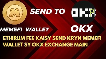 How to send ethereum fee from memefi wallet to okx exchange// crypto mining with Arslan