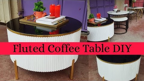DIY How To Make Modern Fluted Coffee Table