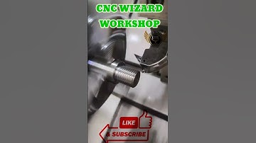 🔥😱Threading Process In CNC Turning Machine #cnc #shorts #turning #cnccutting #automobile  #threads