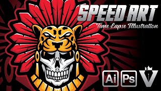 Jaguar Knight Logo | SPEED ART screenshot 5