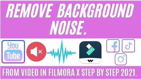 How To Remove Background Noise From Video In Filmora X 2021| Filmora Noise Removal Step In Urdu.