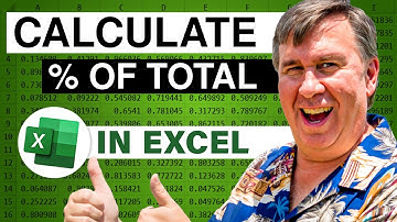 Excel - Calculate Percentage Of Total in Excel Grid - Episode 2579