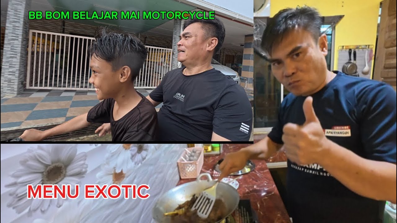 BB Bom Belajar Bawa Motorcycle //  Munsang Goreng Kicap Resipi Apai Nya😋😋