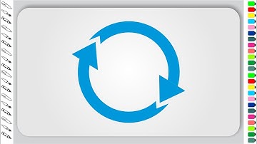 Recycling Icon Designing with CorelDraw | Flat Vector Style | Drawing | CorelDraw Tutorial