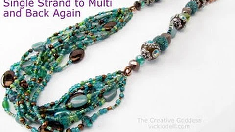 Boho Beaded Necklace - One Strand to Many and Back...