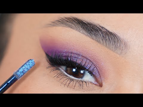 Maquillaje Morado Con Delineador FACIL & SENCILLO | Principiantes