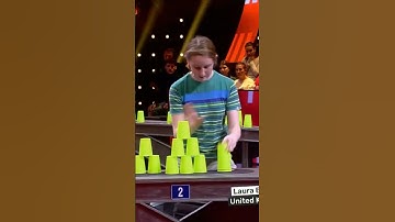 world record  speedy sport stacker Laura Beacom (UK) powered through this 3-6-3 challenge on I