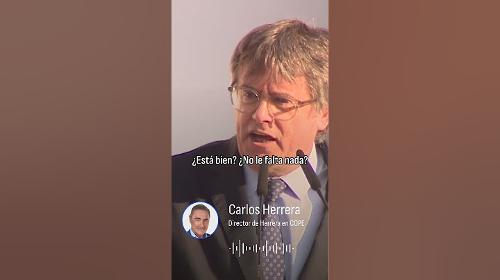 El mensaje de Herrera a Puigdemont: "Un saludo muy especial..."
