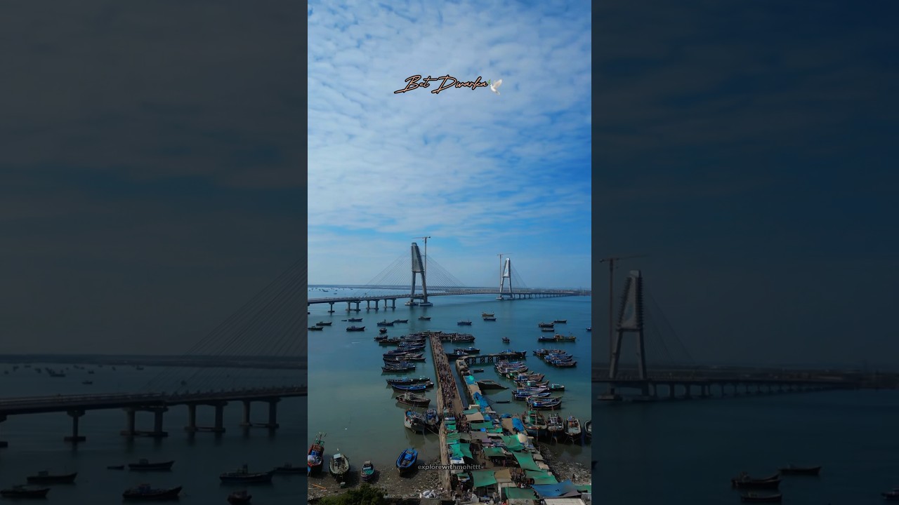 Bird eye view of Bet Dwarka 😍 