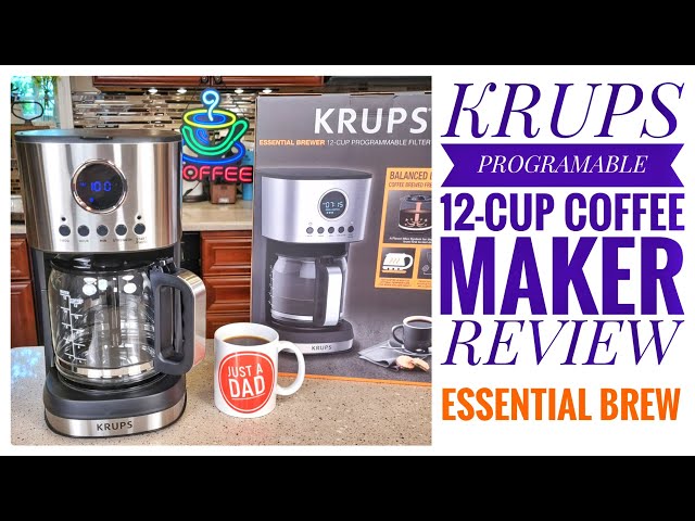 KRUPS 12 Cup Programmable Coffee Maker, Stainless SteelKM730D50