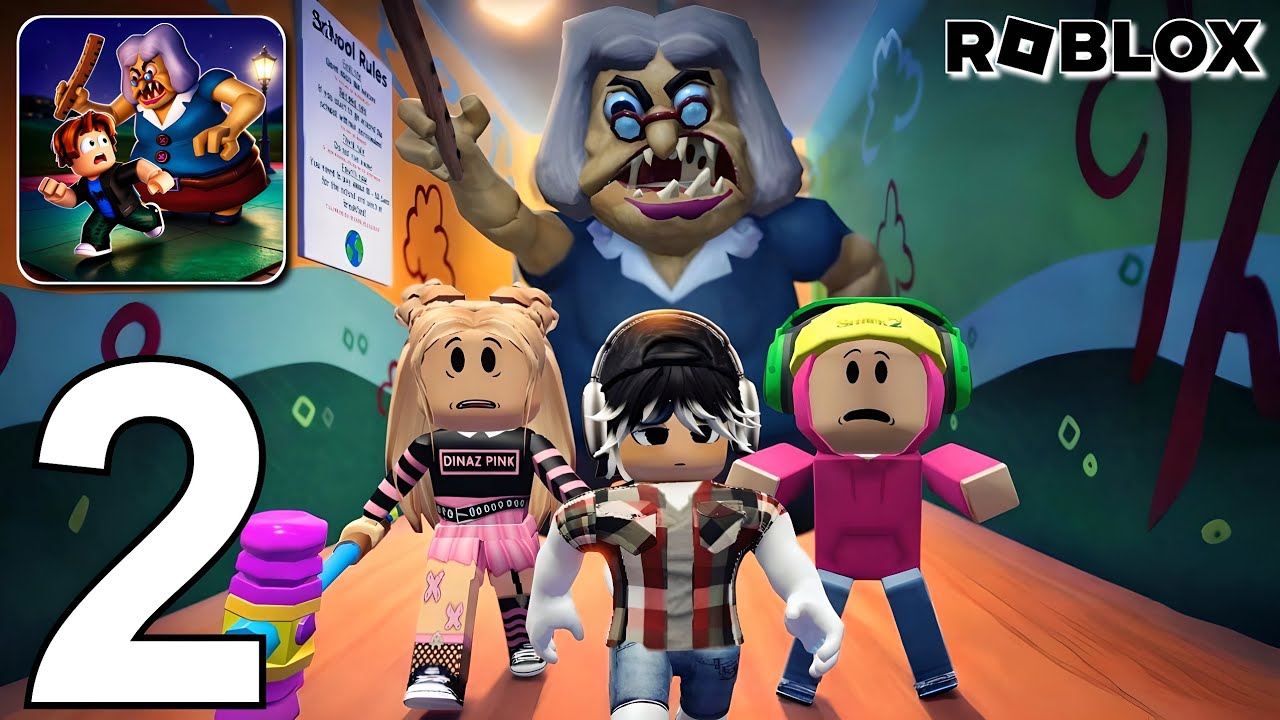 Mega Escape School | New Update - Gameplay Walkthrough Part 2 - Roblox (Android, iOS)