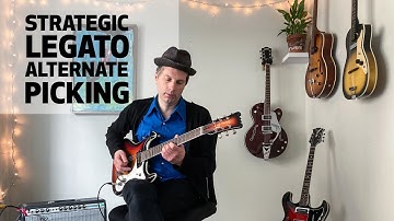 Strategic Legato Alternate Picking