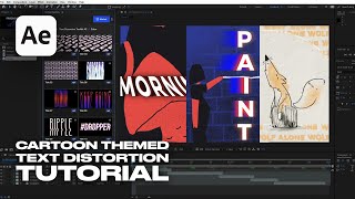 How To Use Text Distortion Toolkit in Cartoon Themed Videos Fast & Easy | AE Tutorial screenshot 4