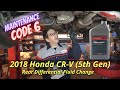 Honda CRV AWD Rear Differential Fluid Change - 5th Gen - 2018 - Vortex Garage