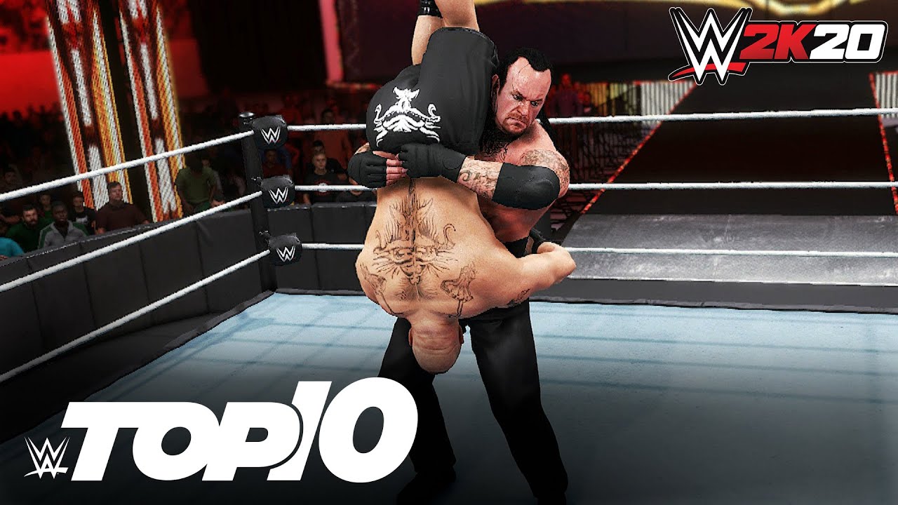 The Undertaker's Top 10 Best Moves WWE 2K20 Top 10 YouTube