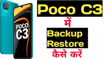 How to backup and restore data in poco c3 || How to backup and restore data in poco c3 ||