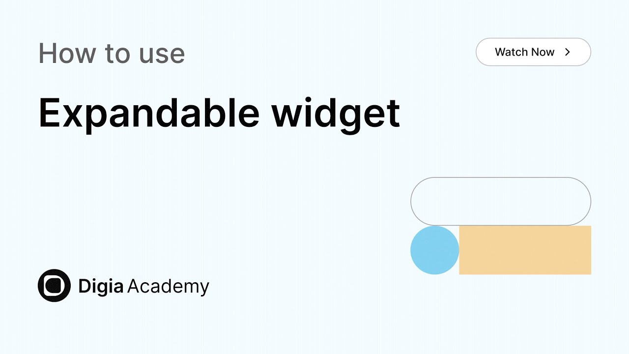 How to use Expandable widget in Digia Dashboard | Step-by-Step Tutorial ...