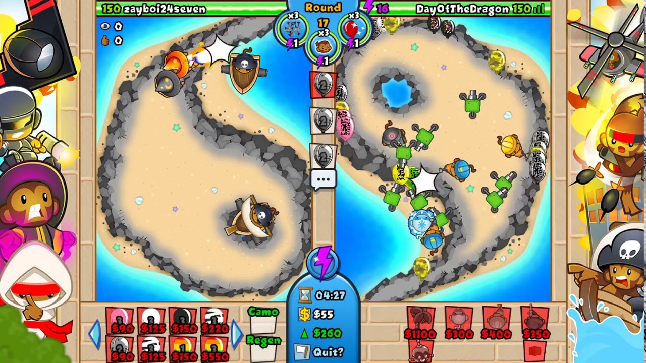 Bloons TD Battles | Playing With Monkey Farms [2] - YouTube