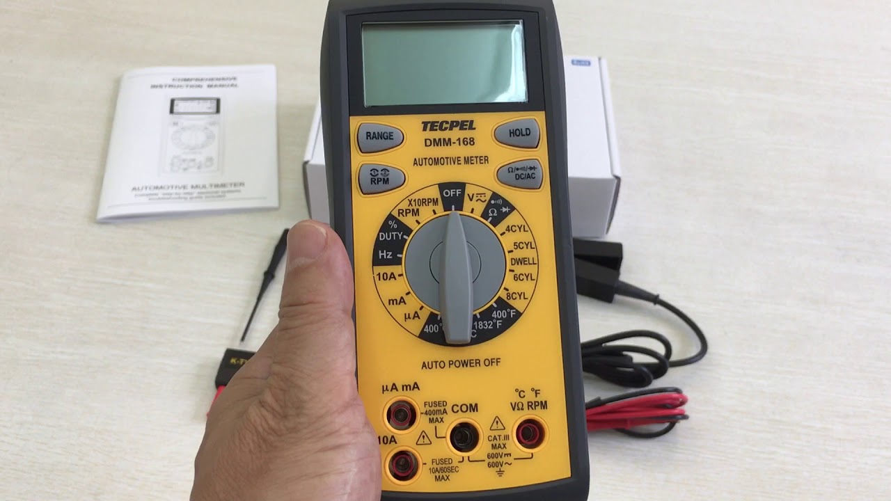 Digital multimeter 3 3/4 digits Automotive -