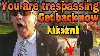 Sidewalk Security Meltdown Over Camera (First Amendment Right)