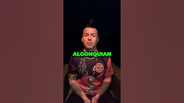 How To Speak The Language Of A Native Chief! #algonquin #indigenousculture