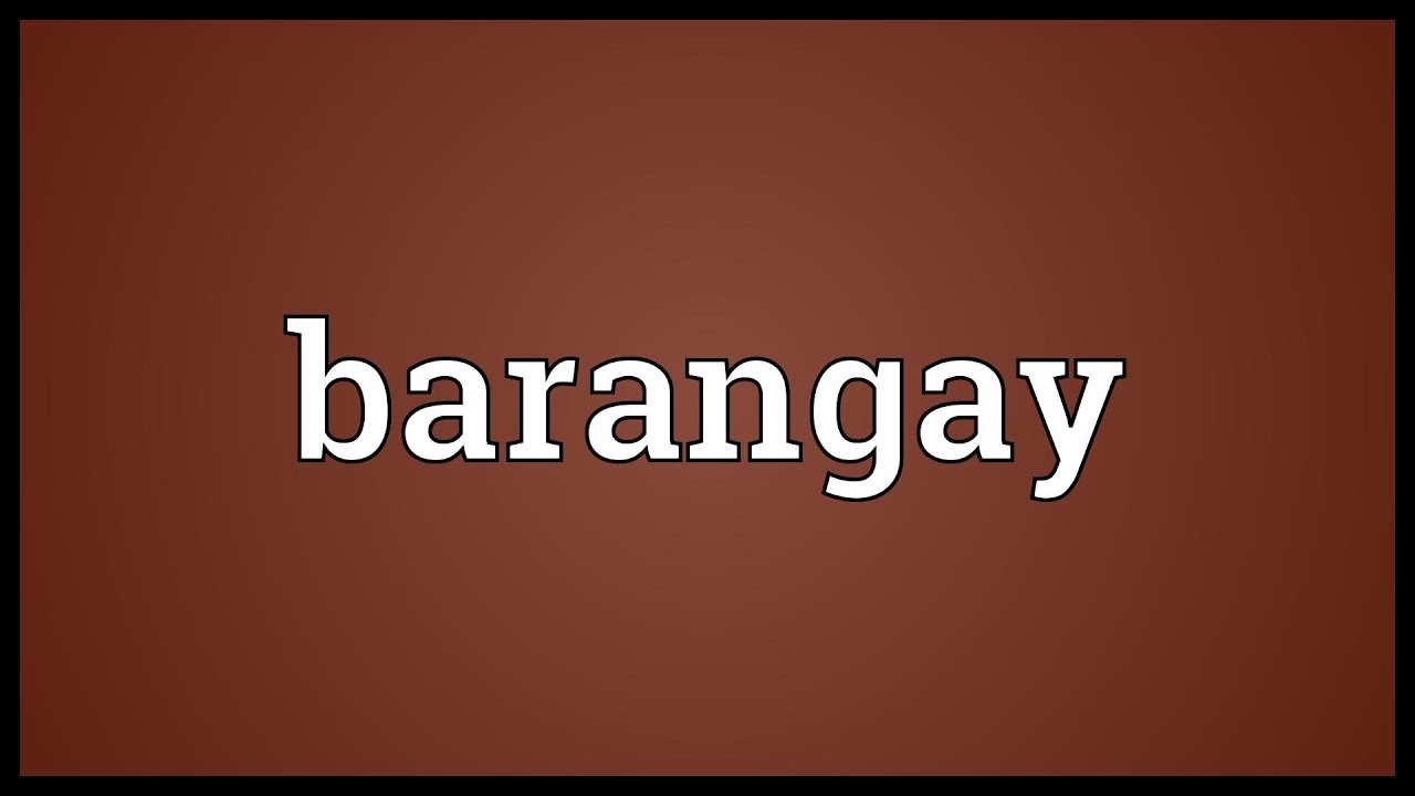 Barangay Meaning YouTube barangay-meaning-youtube