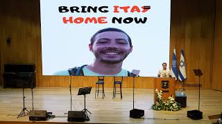 Ruby Chen, the father of Itay Chen speaks at the Knesset - JPB 2025 Jerusalem