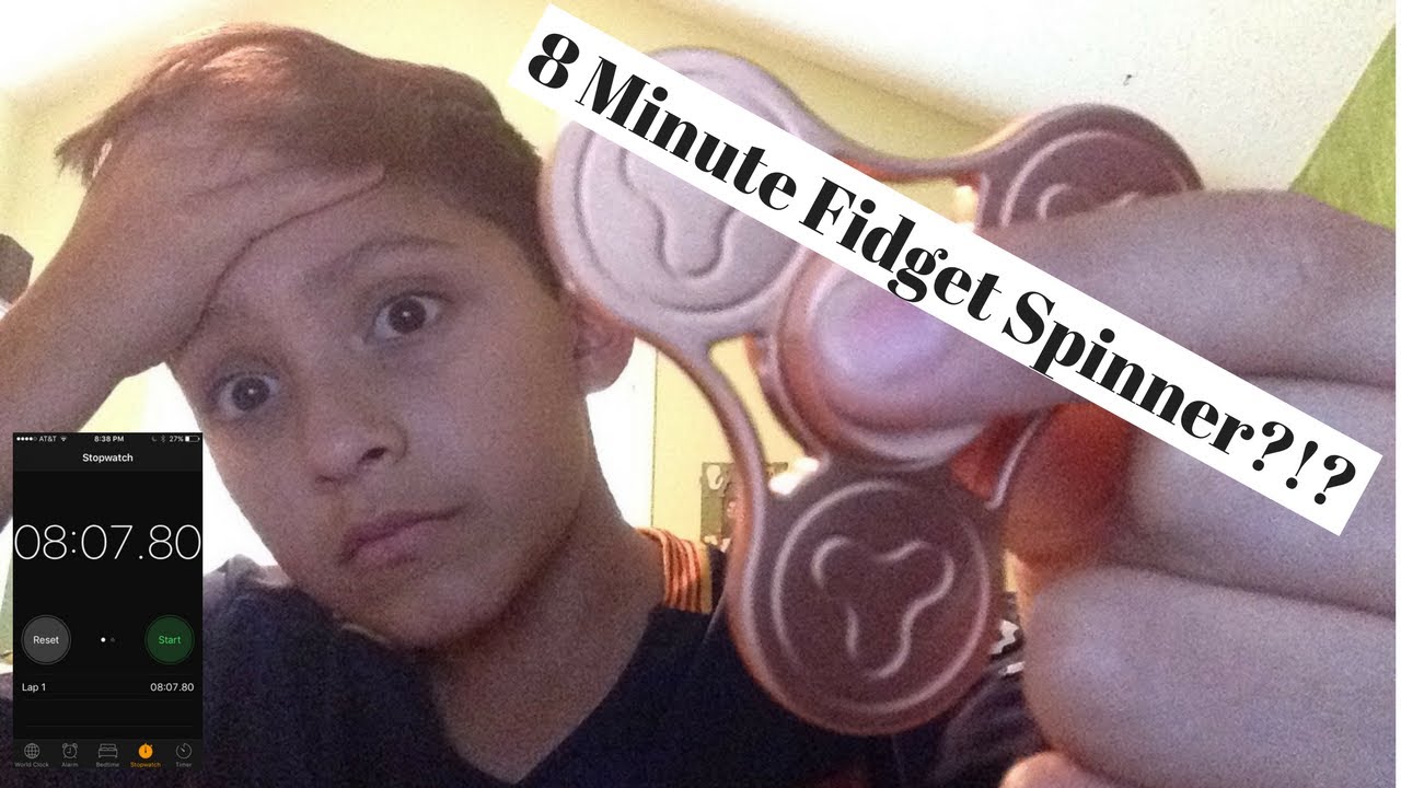 This Fidget spinner spins for 8 minutes?!?!?!?! (Tyzest fidget spinner review)